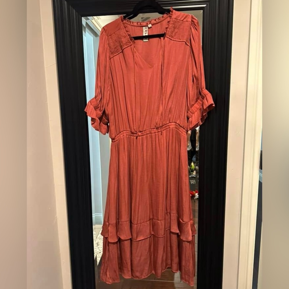 Anthropologie Terracotta Dress - Picture 2 of 4
